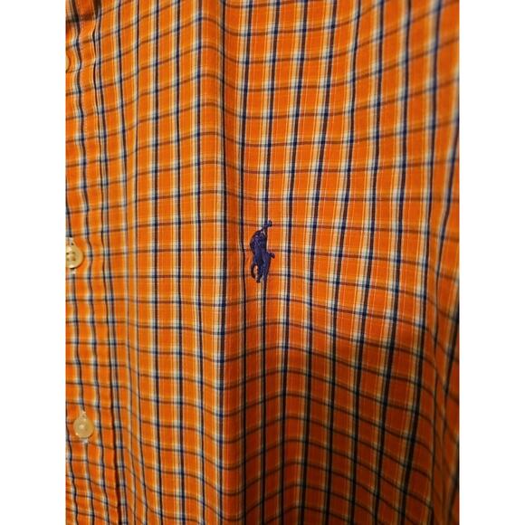 Ralph Lauren Men's CASUAL Classic FIT Button Down PLAID, Cotton Shirt Size Large - Picture 2 of 8